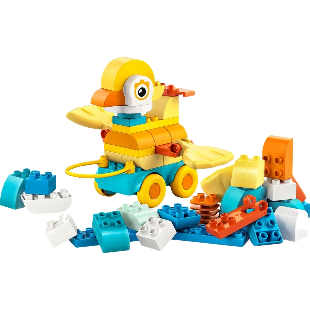 LEGO DUPLO Animais Sobre Rodas montado como Pato, 58 peças