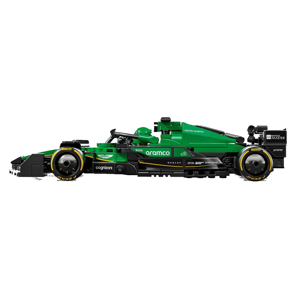 LEGO Speed Champions 77245 Aston Martin Aramco F1 AMR24, vista lateral