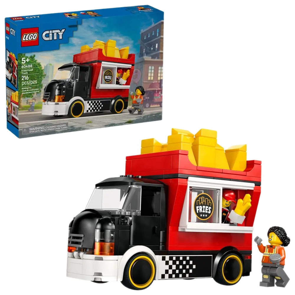 Caixa LEGO City Food Truck de Batatas Fritas 60488 lacrada de fábrica, 216 peças