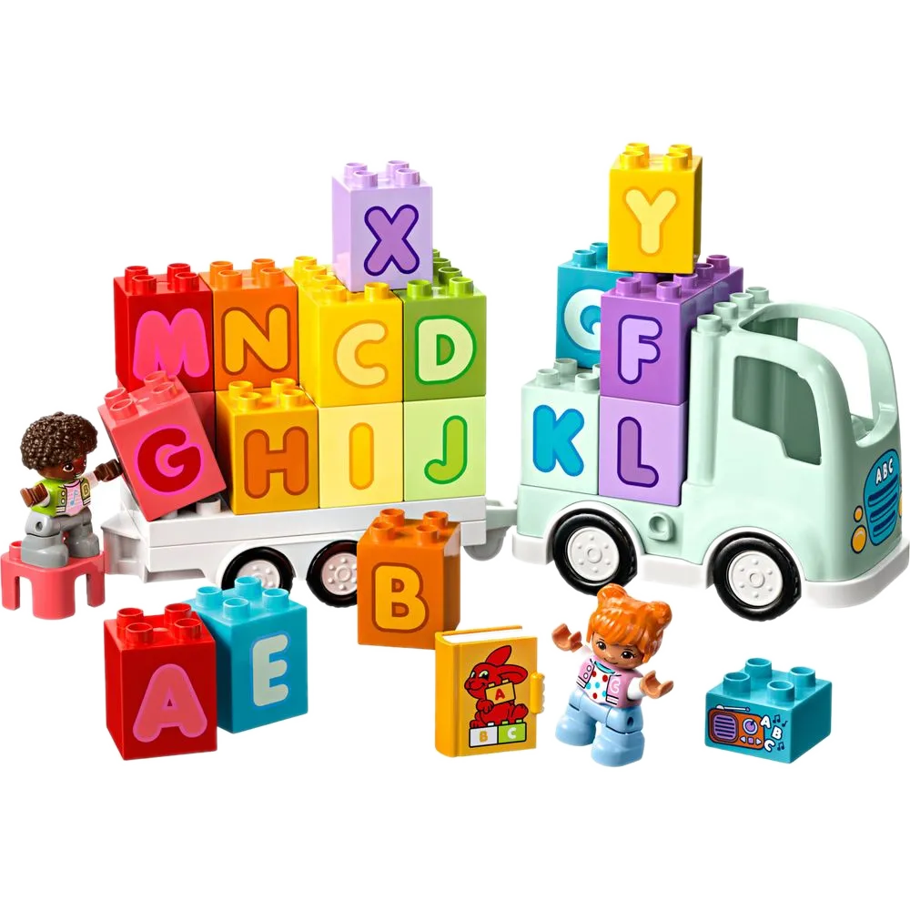 LEGO DUPLO Caminhão do Alfabeto 10421 com 26 letras coloridas e 2 personagens