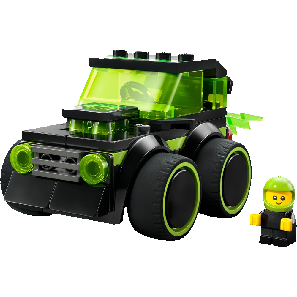 LEGO City 60484 Carro de Corrida de Videogames verde neon com piloto