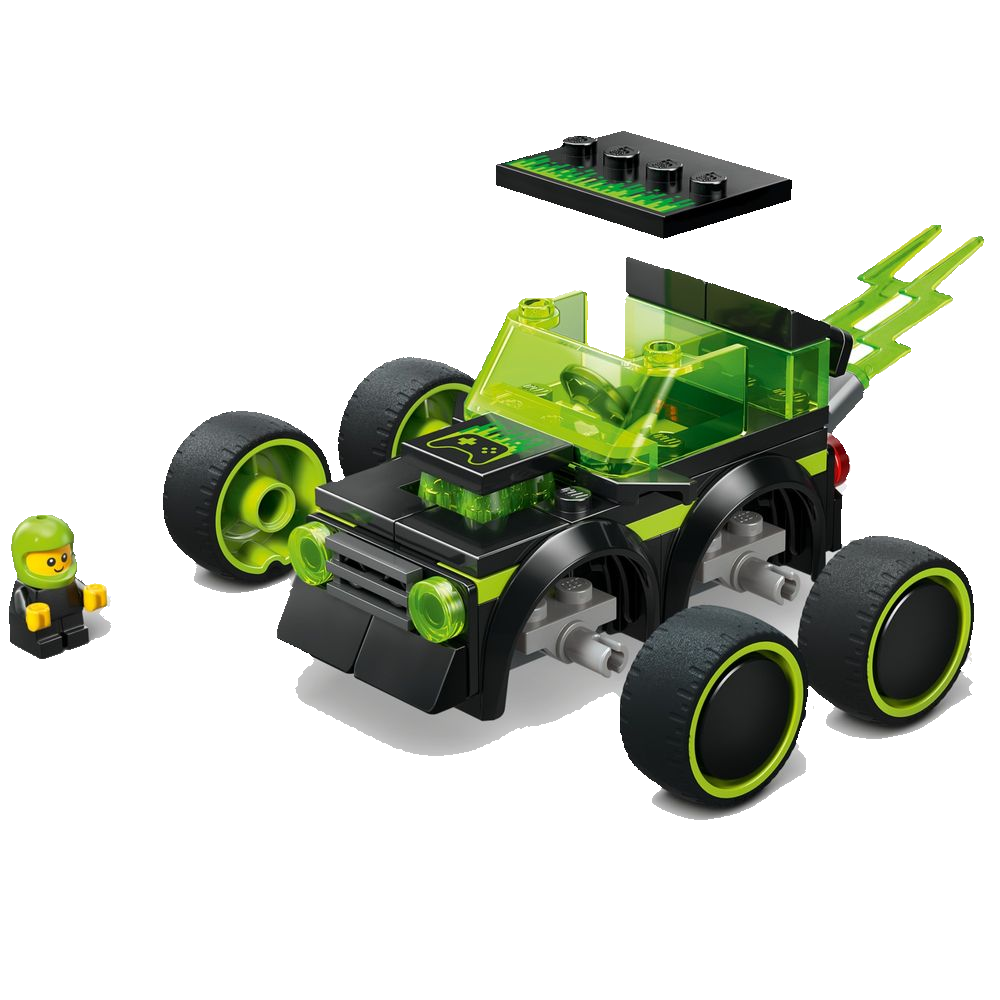 LEGO City 60484 carro de corrida de videogames, vista lateral