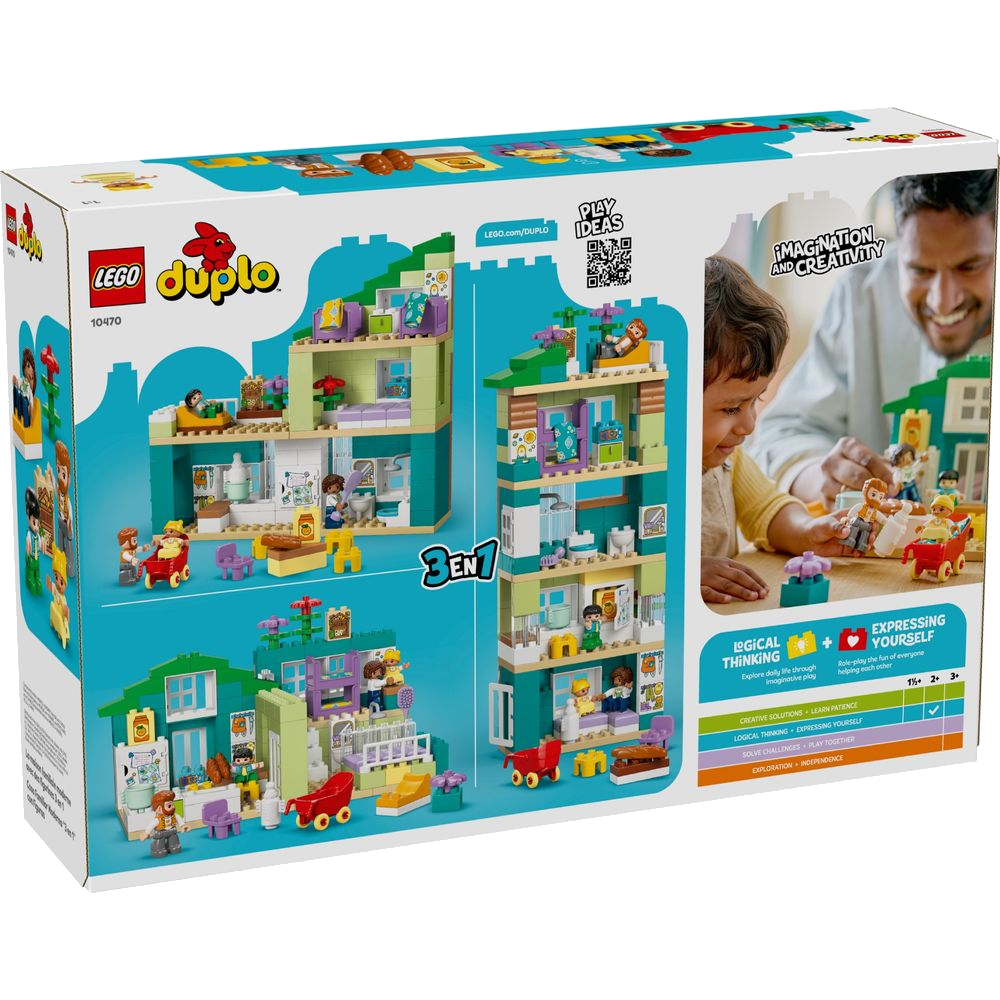 Caixa LEGO DUPLO Casa Moderna 3-em-1 10470 lacrada, 166 peças