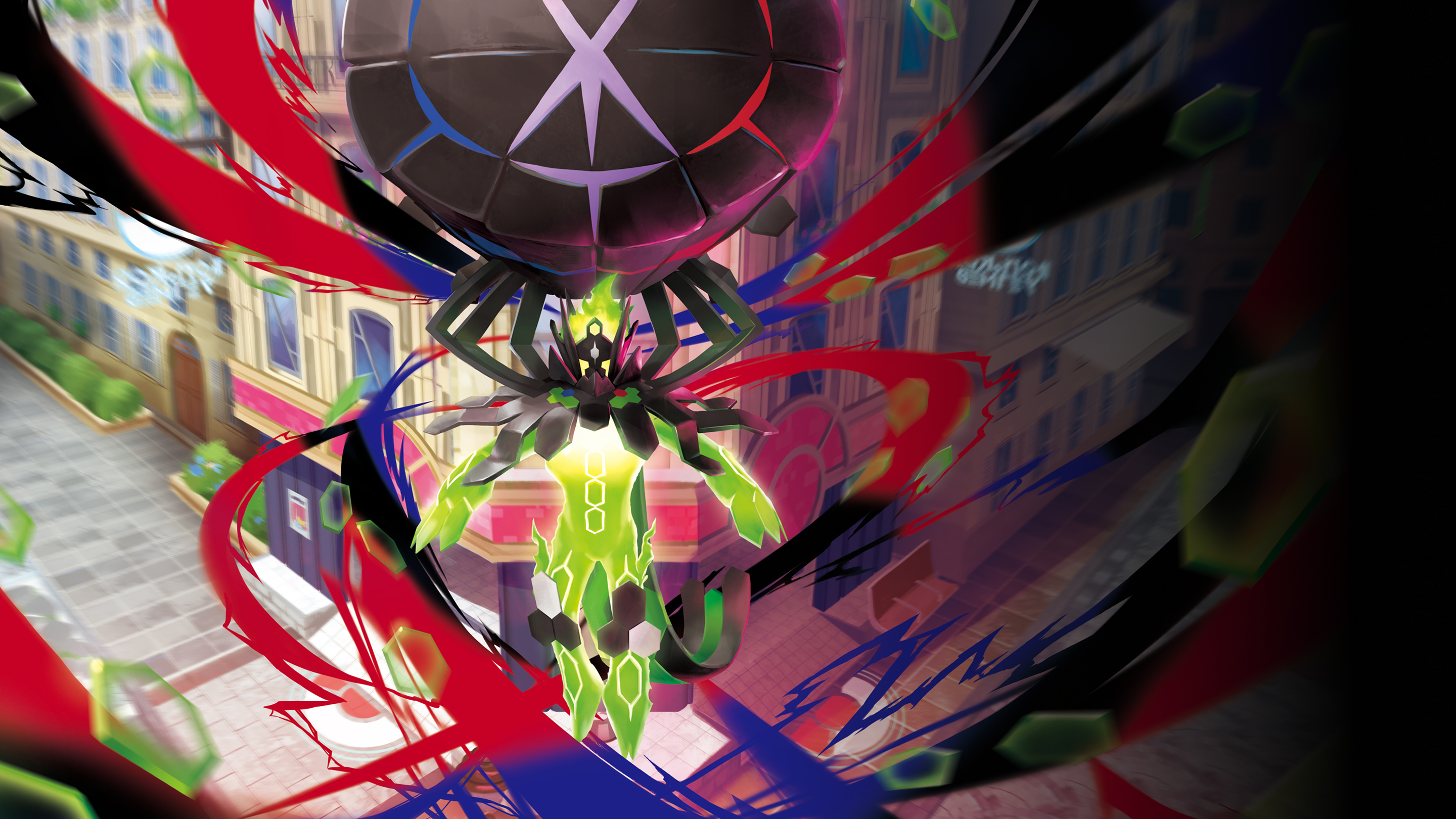Mega Zygarde ex em Lumiose: arte oficial Pokémon TCG Megaevolução Equilíbrio Perfeito