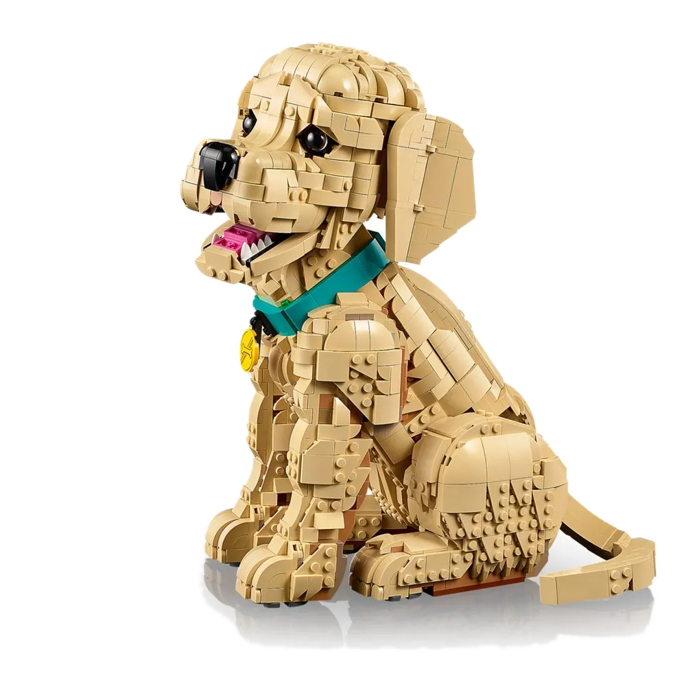 LEGO Icons 11384 Filhote de Golden Retriever: vista lateral