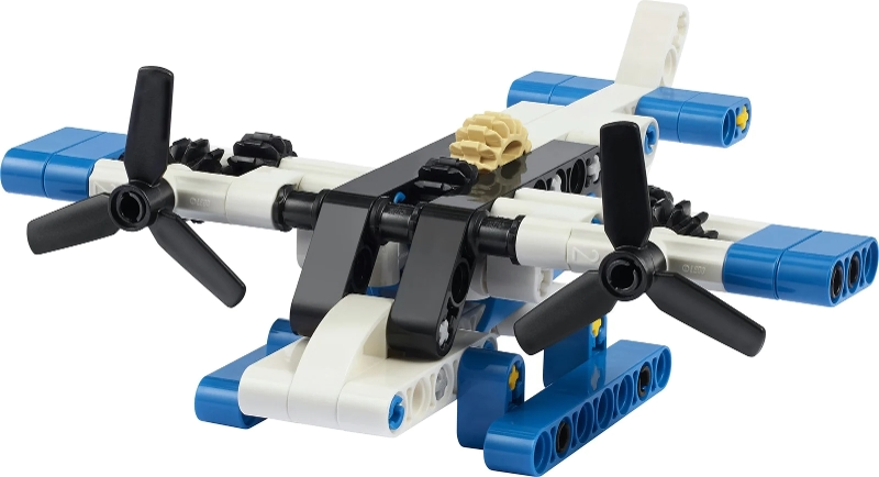 LEGO Hidroavião Branco polybag 30736 com hélices que giram