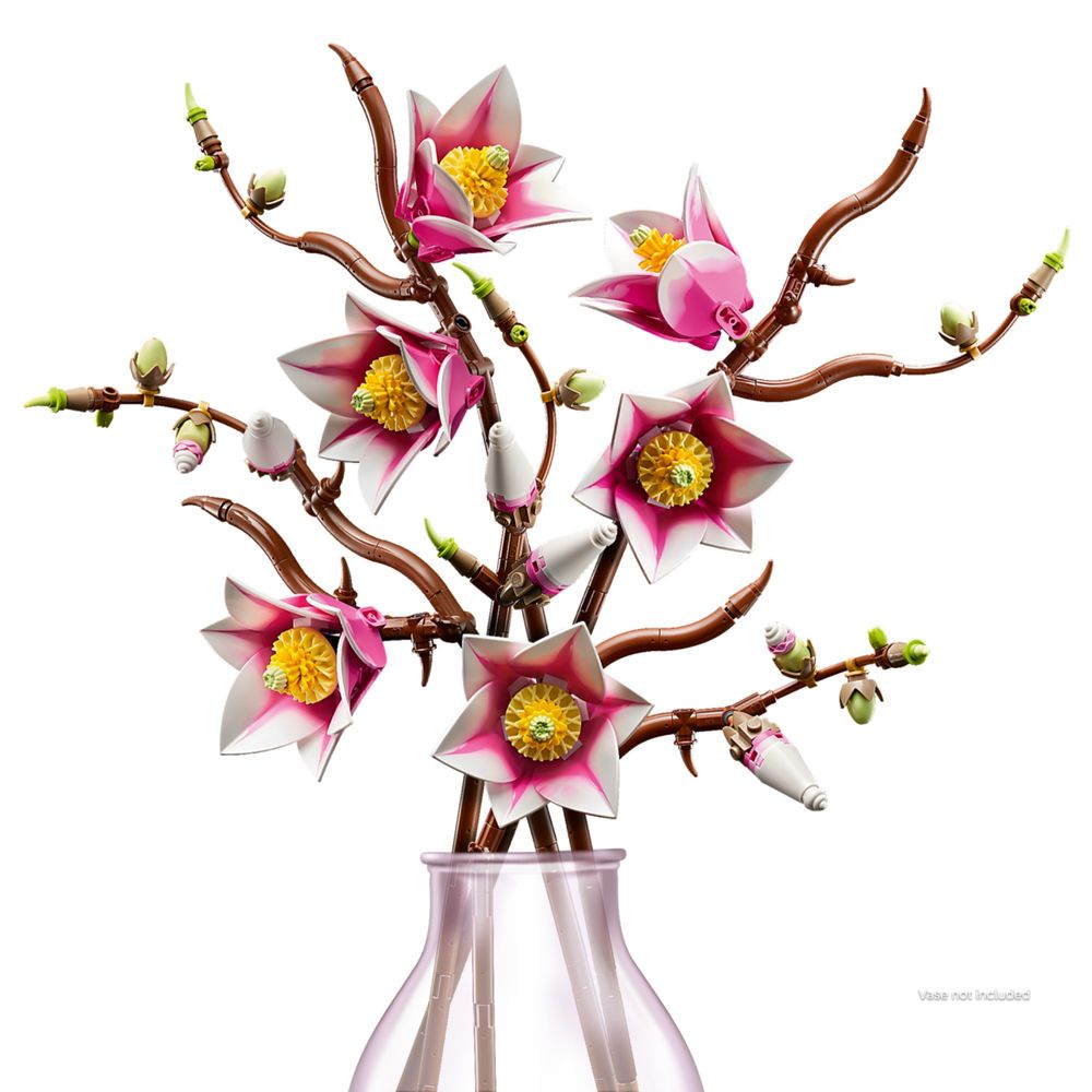 LEGO Botanical 11510 Ramos de Magnólia em vaso transparente, vaso não acompanha o set