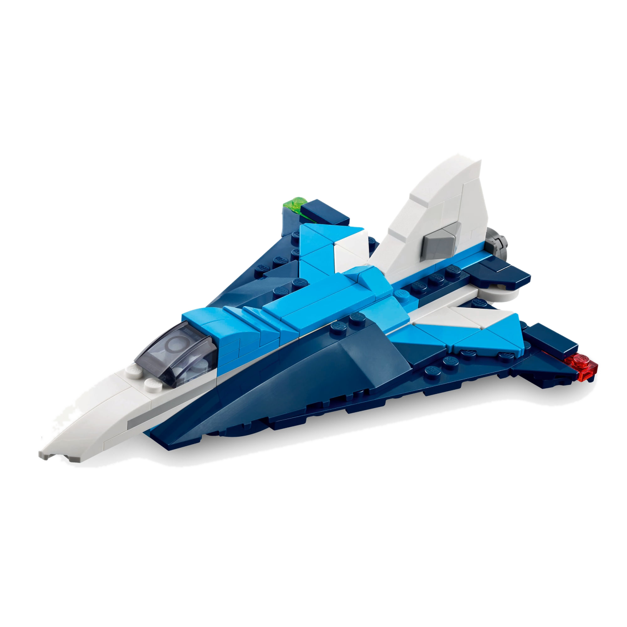 Modo Jato: LEGO Creator 31160 supersônico azul com asas em delta