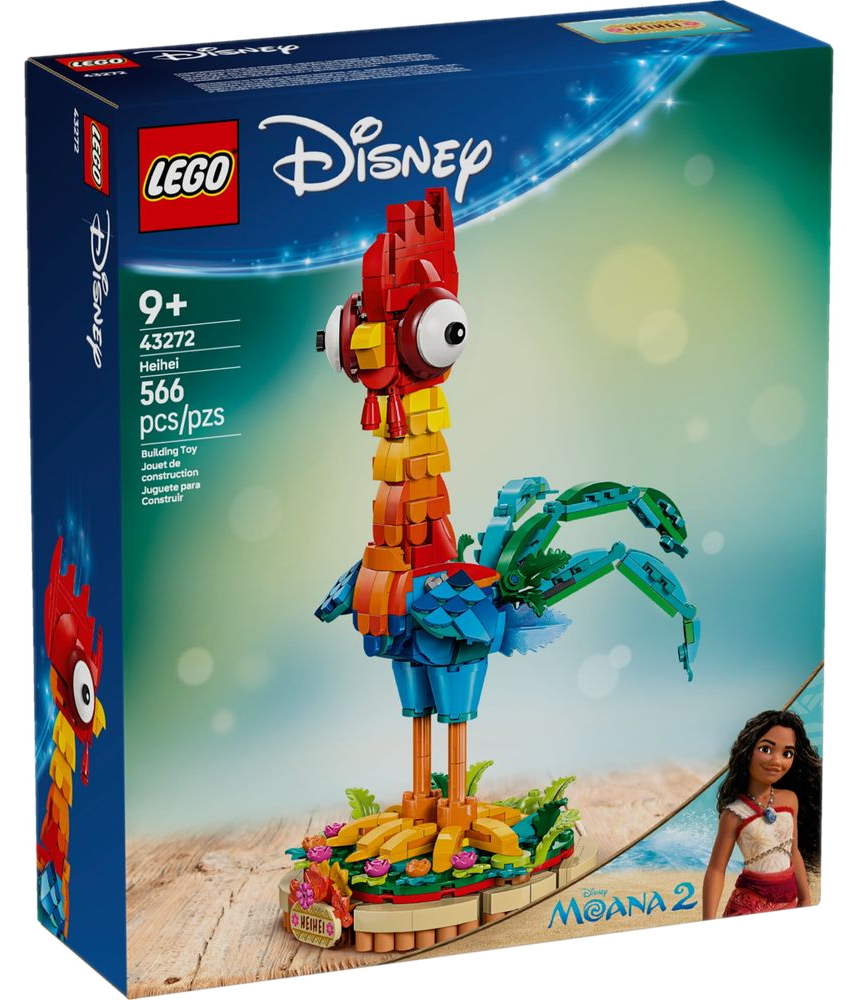 Caixa LEGO Disney Heihei 43272 lacrada com selo Moana 2