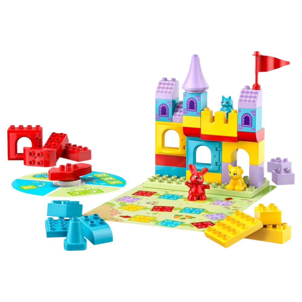 LEGO DUPLO Jogo do Castelo do Hopsy 10450 com castelo, três personagens, tabuleiro verde e roleta
