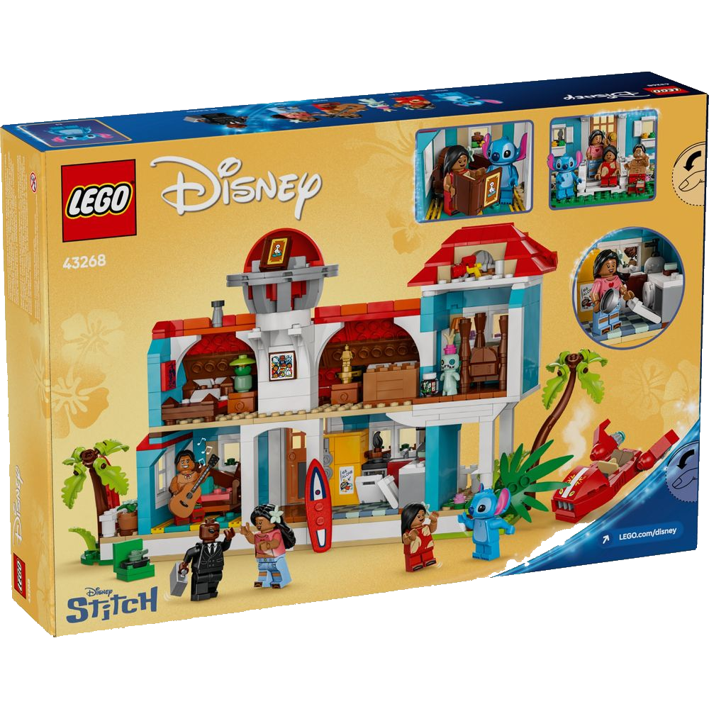 Caixa LEGO Casa de Praia Lilo & Stitch 43268 lacrada com selo Disney
