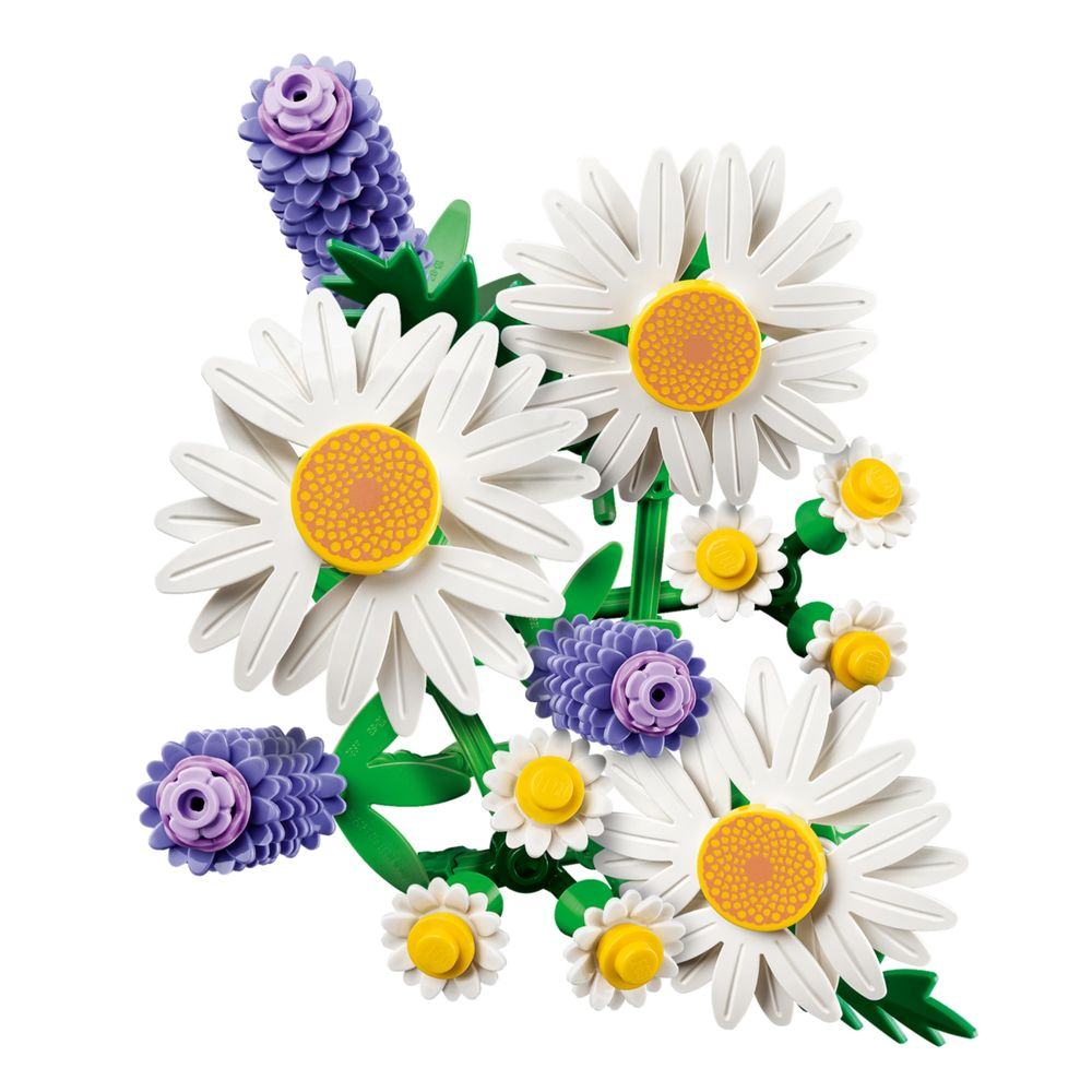LEGO Botanical 11508 Margaridas exibido em vaso, vaso NÃO acompanha o set (ilustrativo)