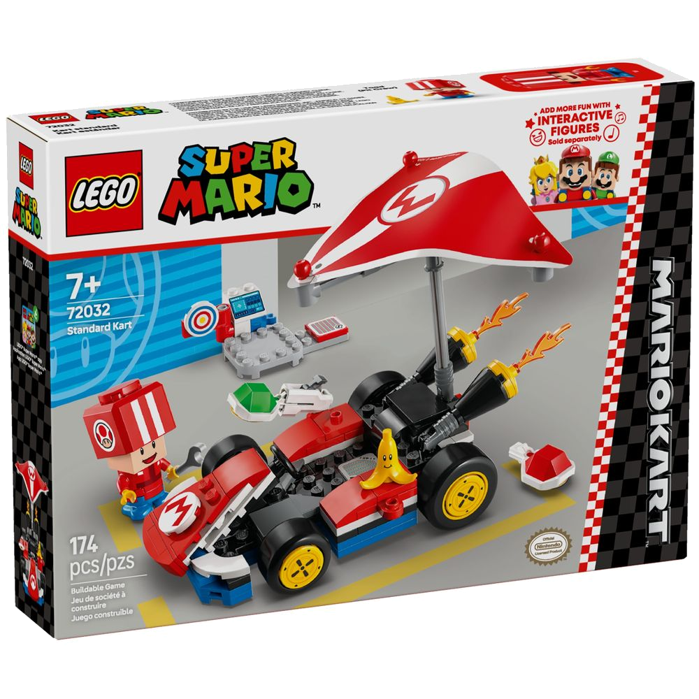 Caixa LEGO Super Mario Kart padrão 72032 lacrada de fábrica