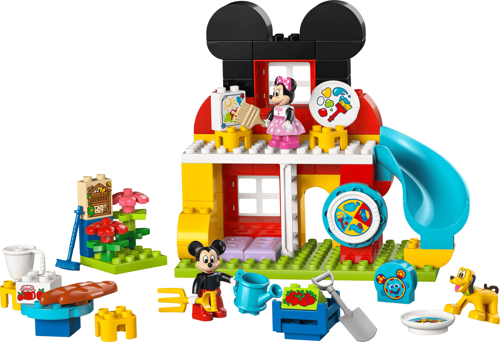 Casa do Mickey LEGO DUPLO completa com escorregador azul: vista geral