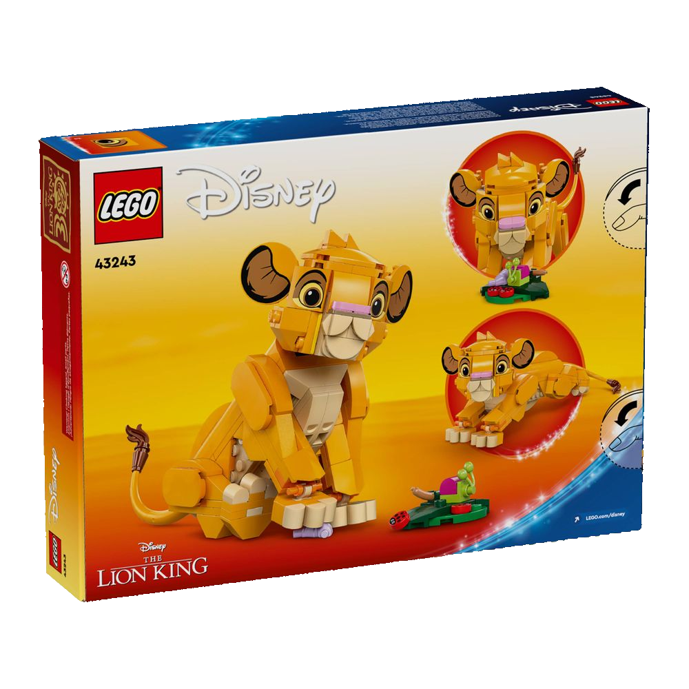 Caixa LEGO Disney Simba 43243 lacrada com selo Rei Leão 2