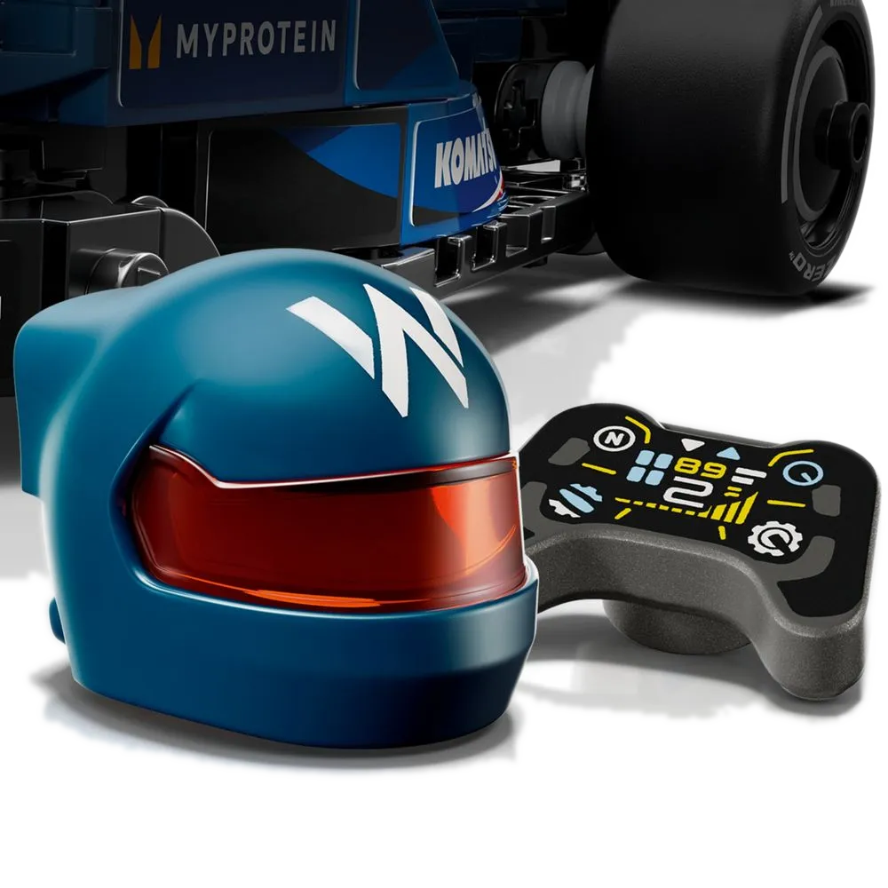 Vista superior da FW46 mostrando halo bar e cockpit